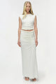 Simkhai - Juna Draped Jersey Midi Skirt - Ivory