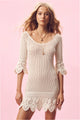 Loveshackfancy - Krisella Scalloped Crochet Mini Dress - Ivory