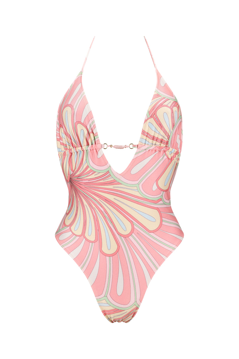 Shani Shemer - Elia One Piece - Pink Flower Print