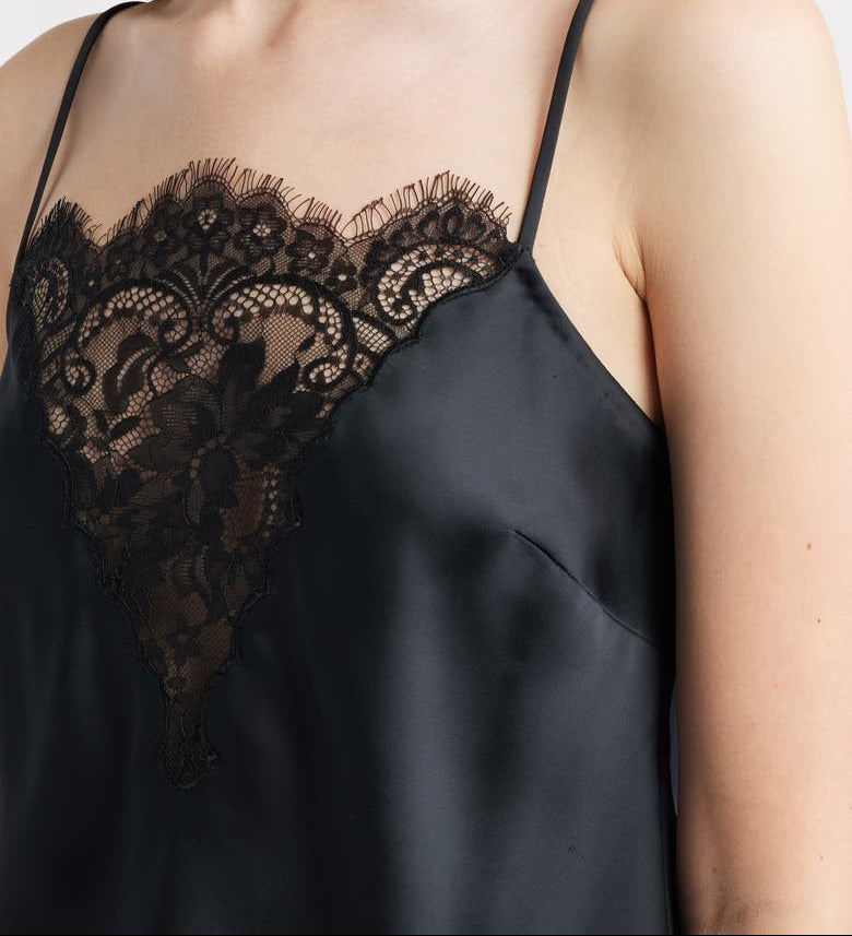 Loveshackfancy - Constantina Top - Black