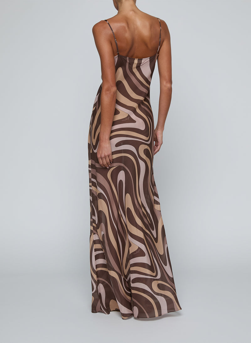 christine brown dress L'AGENCE in Waist Size:60