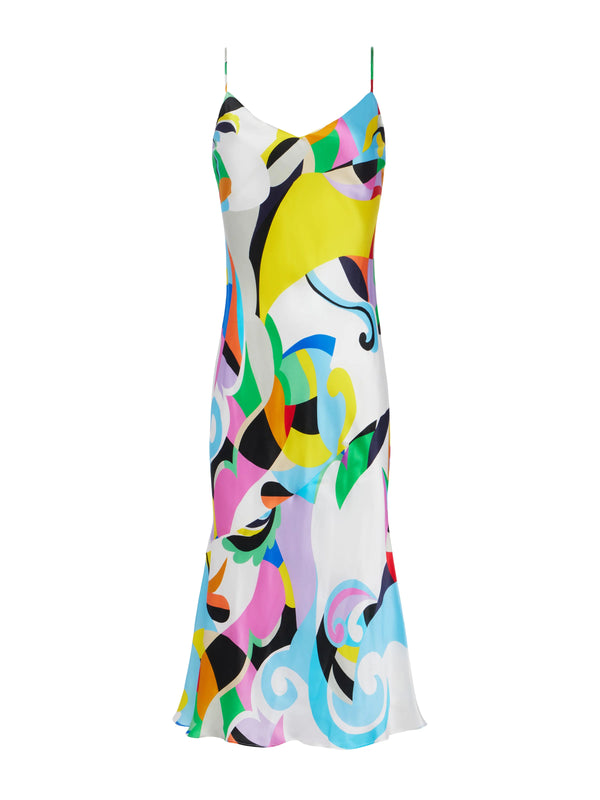 L’agence - Seridie Silk Slip Dress - Kaleidoscope