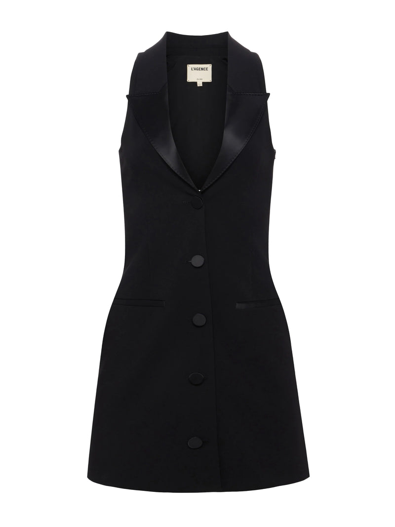 L’agence - Jazlynn Tuxedo Dress - Black