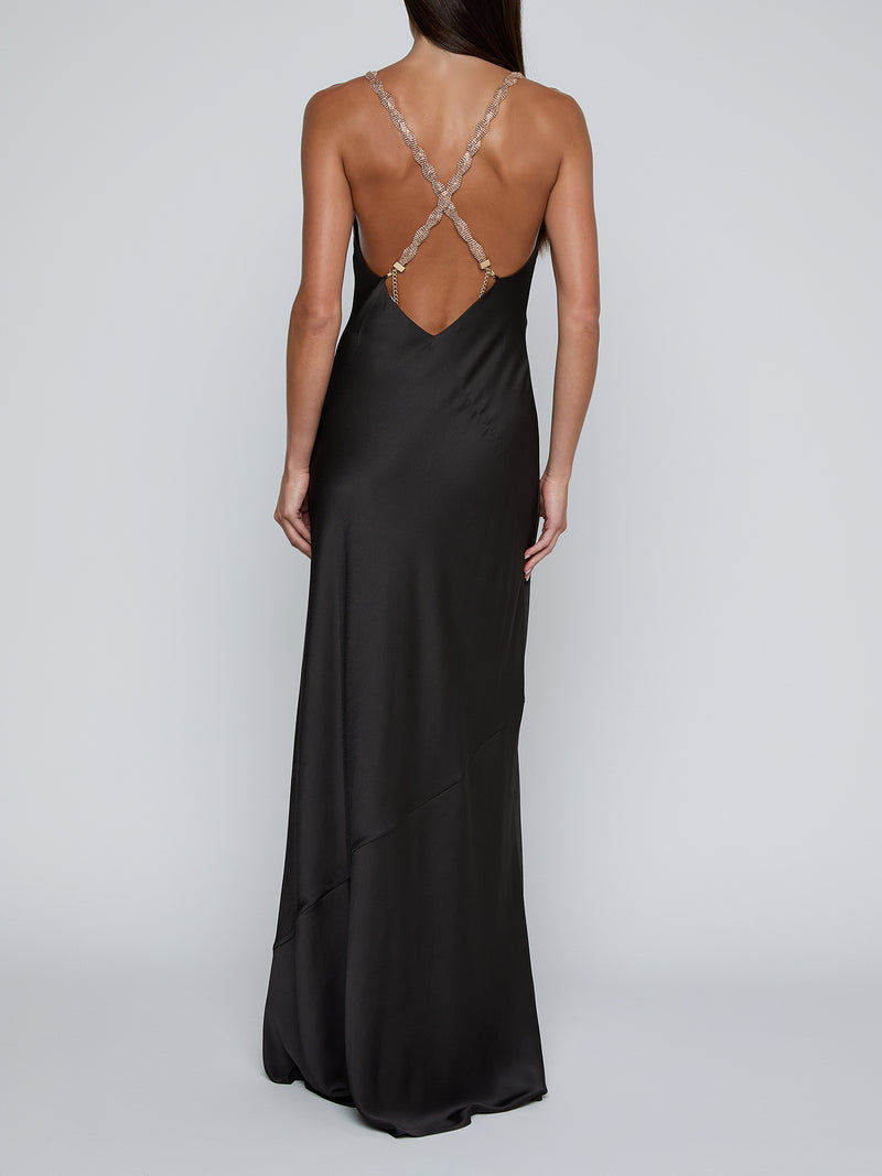 SAINT BEADED STRAP GOWN