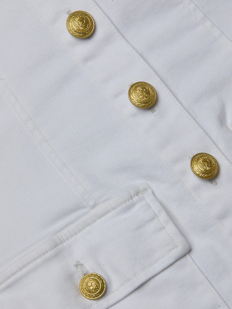 L’agence - Midy Button-Front Dress - Blanc