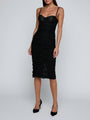 SENNA LACE BUSTIER MIDI