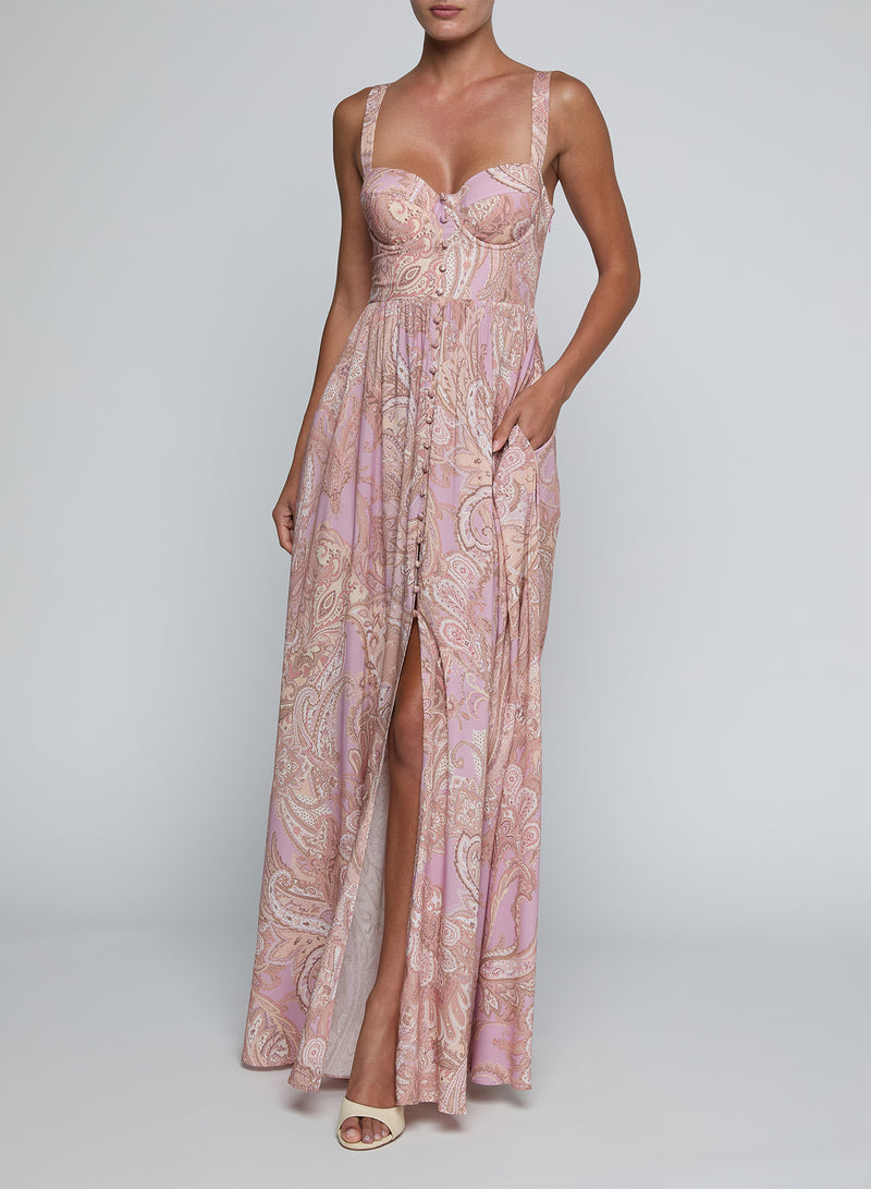 rosette maxi dress Rosette Maxi Dress - Pink