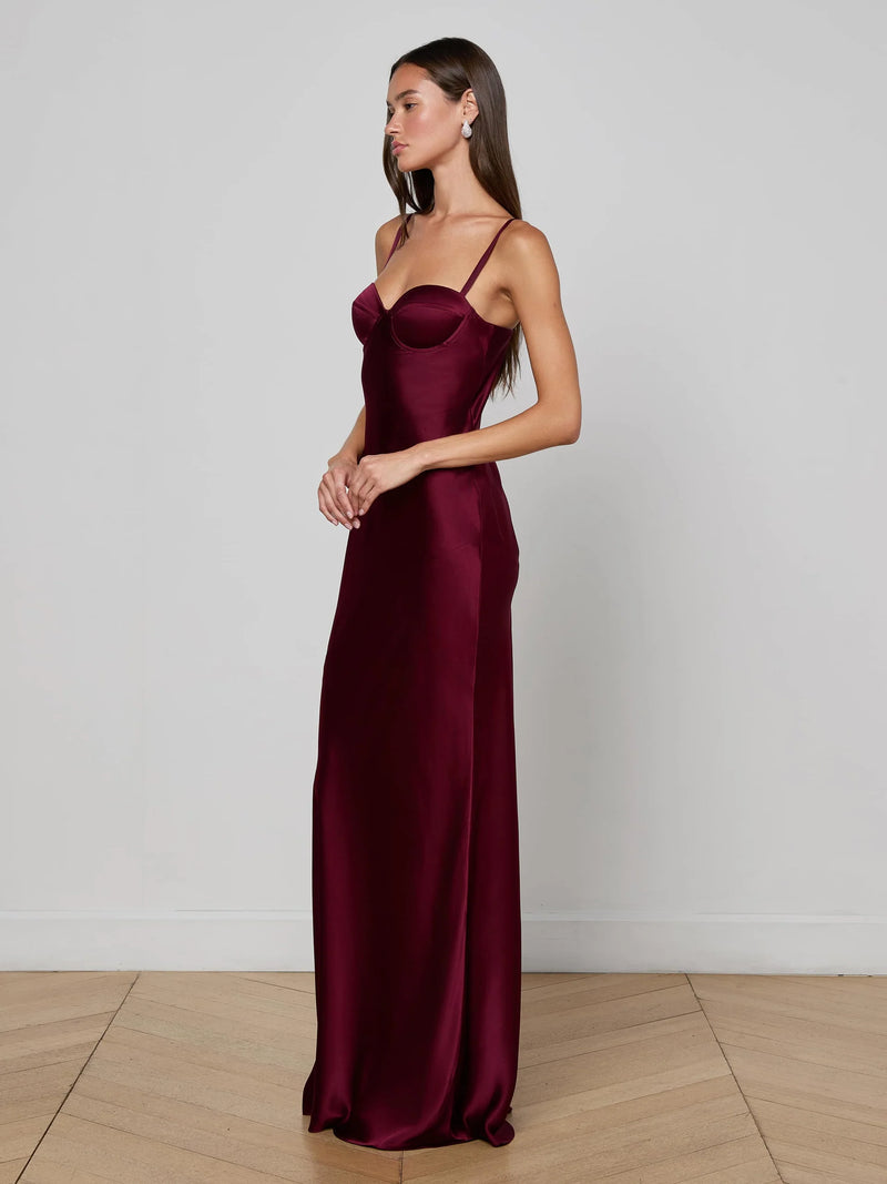 L'agence - Sayla Silk Gown - Dark Port