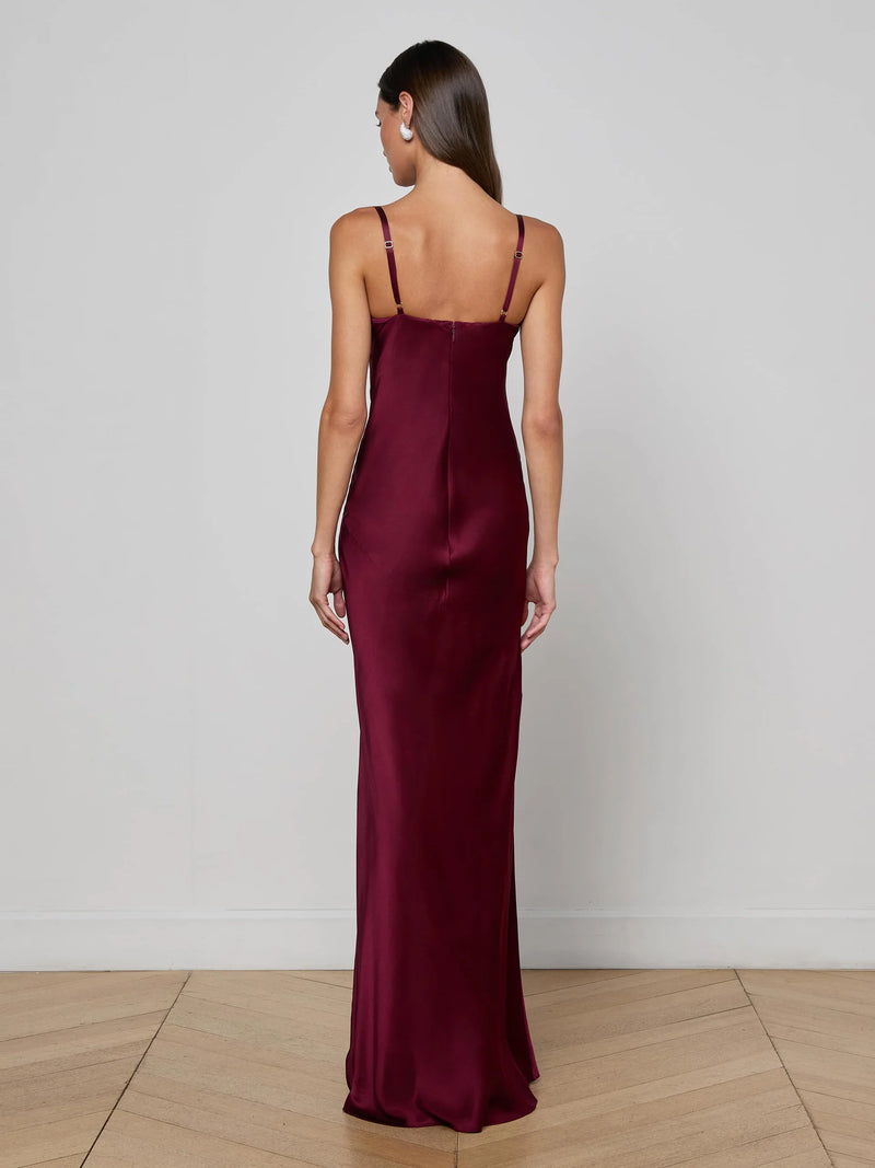 L'agence - Sayla Silk Gown - Dark Port