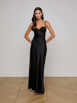 L’agence - Sayla Silk Gown - Black