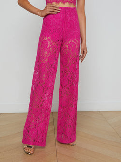 L'agence - Livvy Lace Trouser - Light Ruby