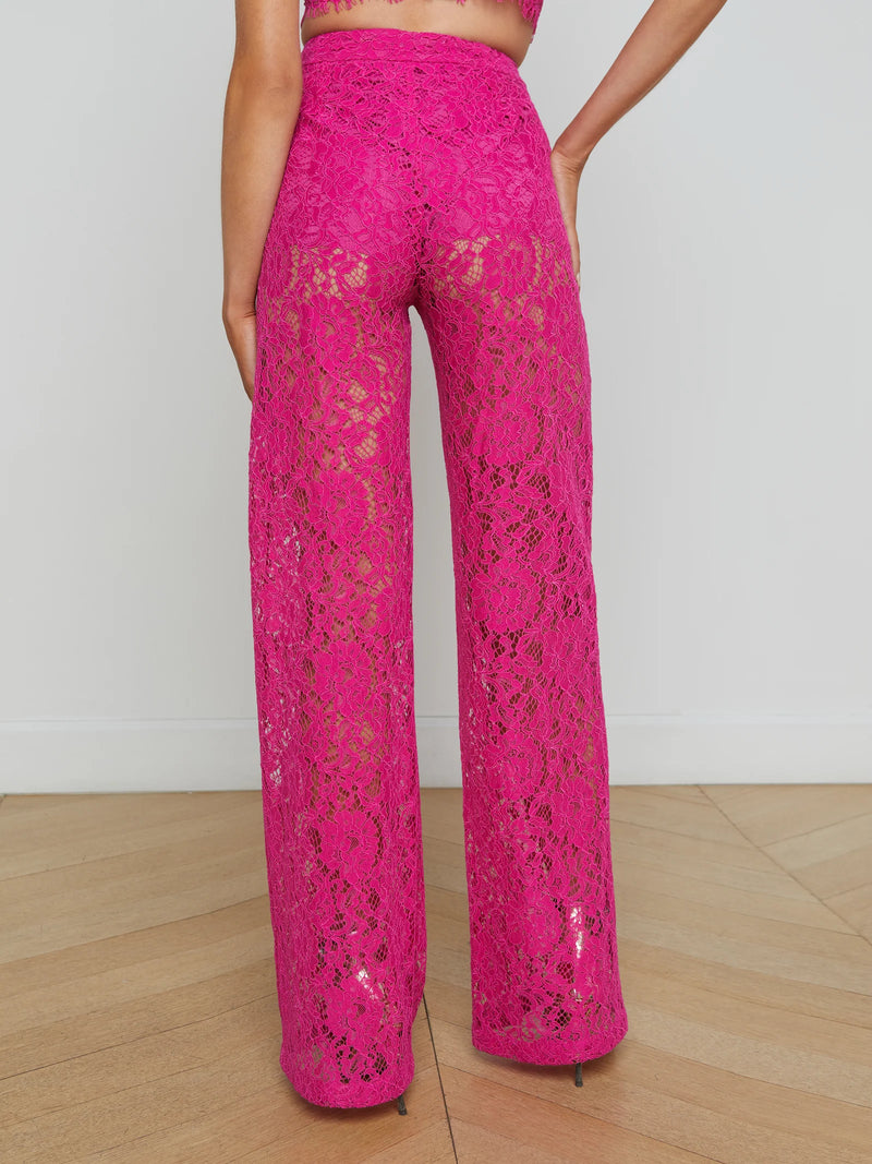 L'agence - Livvy Lace Trouser - Light Ruby