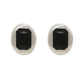 Ben-Amun - Hestia Black Stone Earrings - Silver Plated