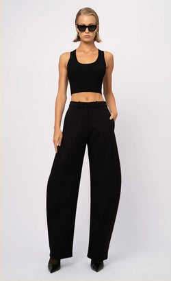 Nonchalant - Eve Crop - Black
