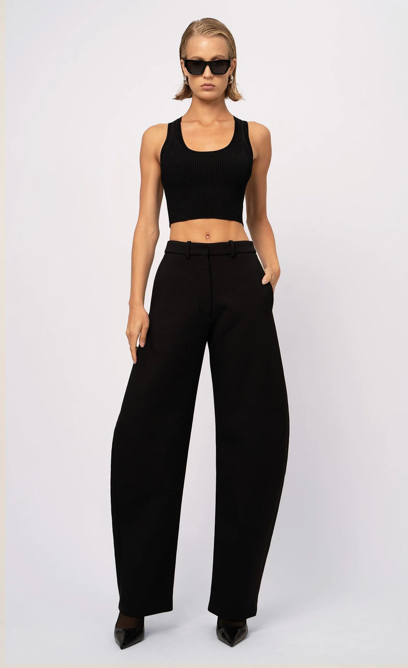 Nonchalant - Eve Crop - Black