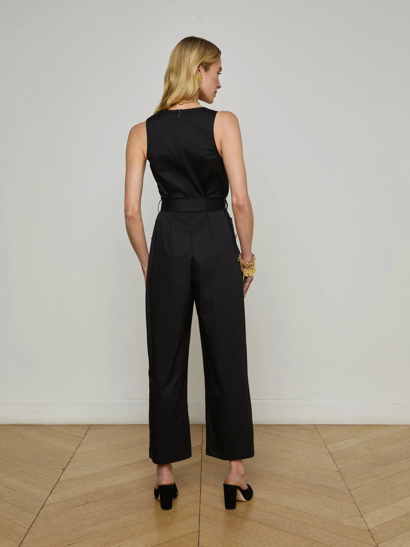 L’agence - Branca Poplin Jumpsuit - Black