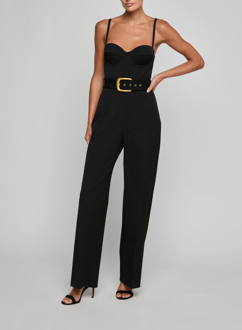 L'agence - Jessa Bustier Jumpsuit - Black