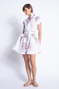 Karina Grimaldi - Zelie Print Mini Dress - Multi Floral
