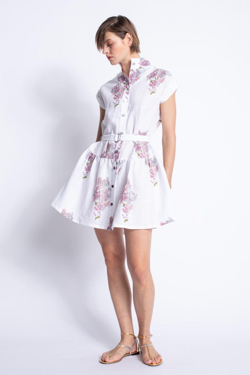 Karina Grimaldi - Zelie Print Mini Dress - Multi Floral