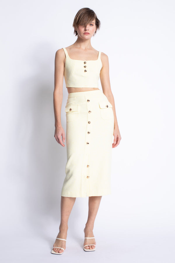Karina Grimaldi - Sunny Midi Skirt Top - Yellow