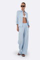Parentezi - Drew Linen Shirt - Baby Blue