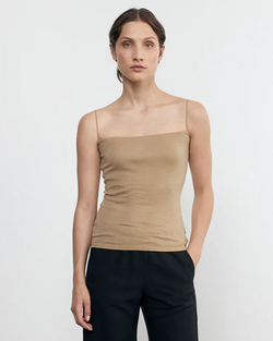 Enza Costa - Essential Strappy Tank - Fatigue