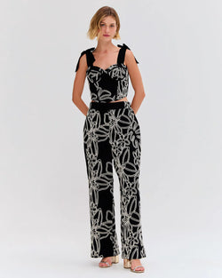 Patbo - Asas Linen Pant - Black