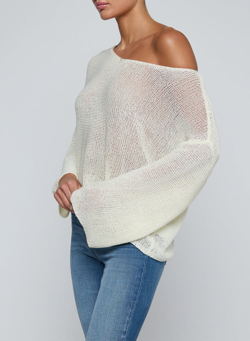 L'agence - Ethan Knit Pullover - Vanilla