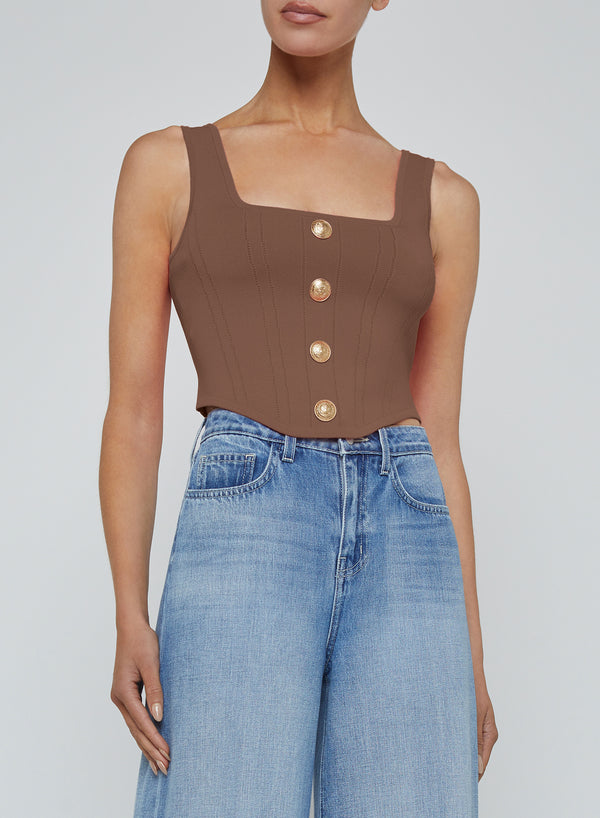 L'agence - Saga Top - Sepia/Brown