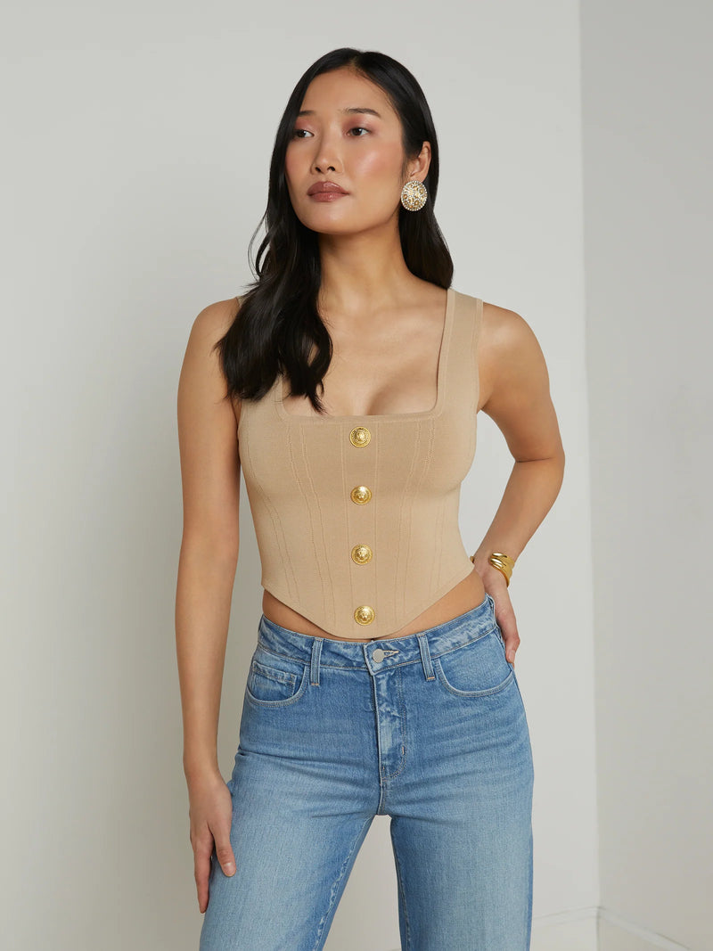 L’agence - Saga Top - Almond/Gold
