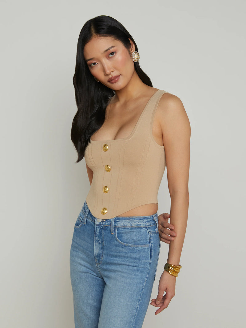 L’agence - Saga Top - Almond/Gold