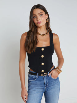 L’agence - Saga Top - Black/Gold