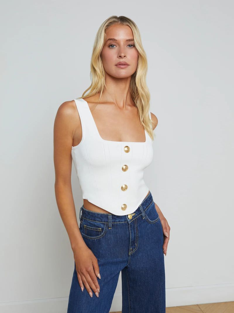 L’agence - Saga Top - Ivory/Gold