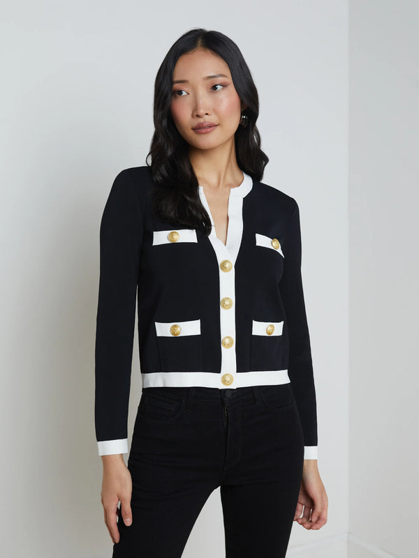 L'agence - Estefania Cardigan - Black/White