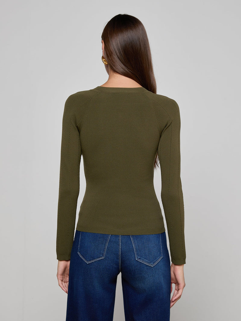 L'agence - Gretchen Pullover - Deep Olive/Gold