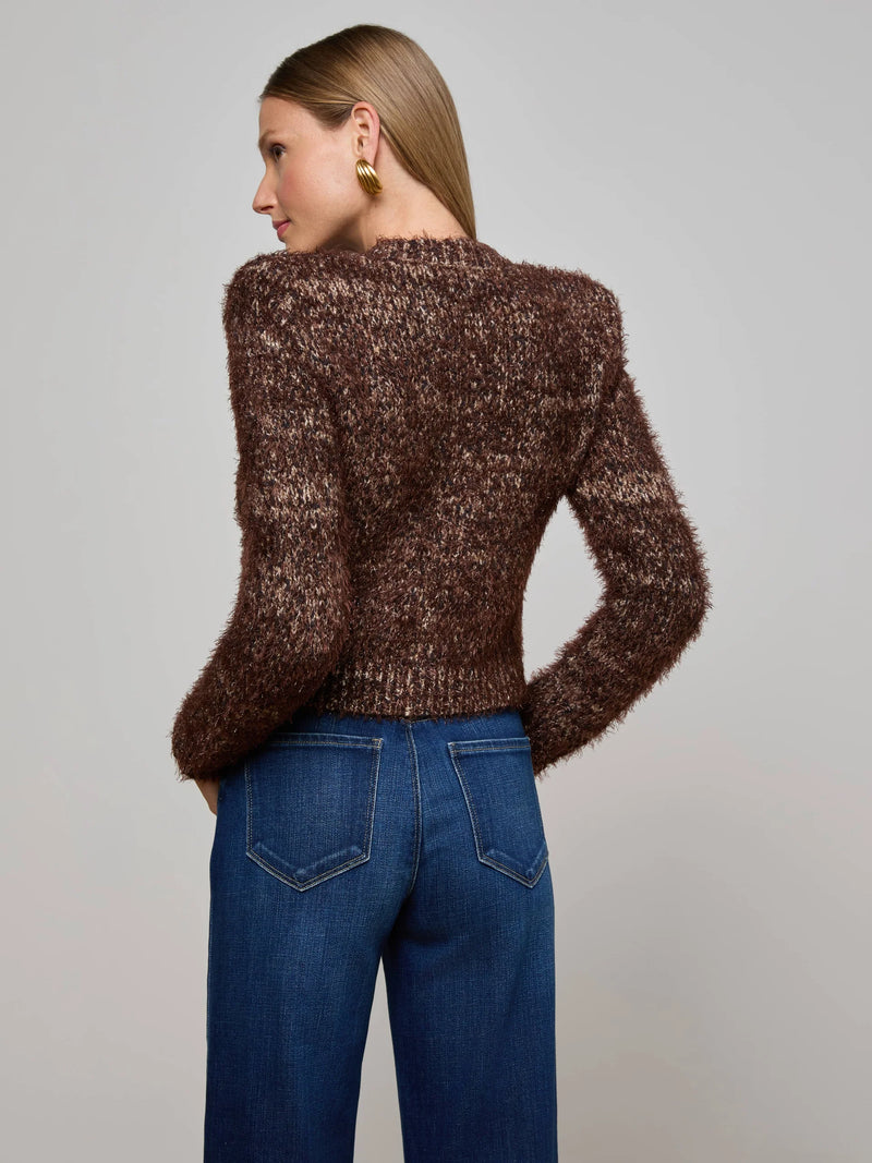 L'agence - Una Knit Cardigan - Chocolate Multi