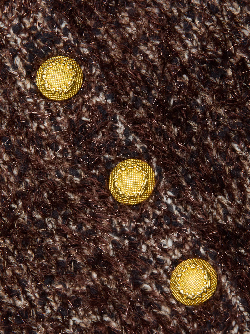 L'agence - Una Knit Cardigan - Chocolate Multi