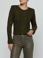 MIO CABLE CROP PULLOVER