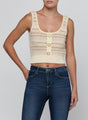 GALENE MIXED STITCH TANK