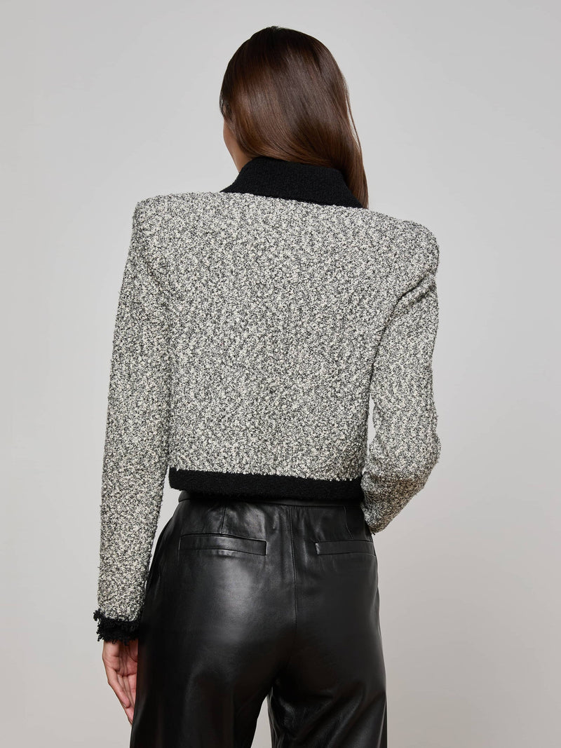 L'agence - Arielle Knit Jacket - White/Black