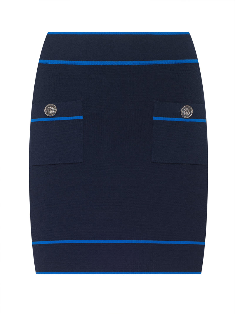 CECILIA CONT TRM KNT SKRT