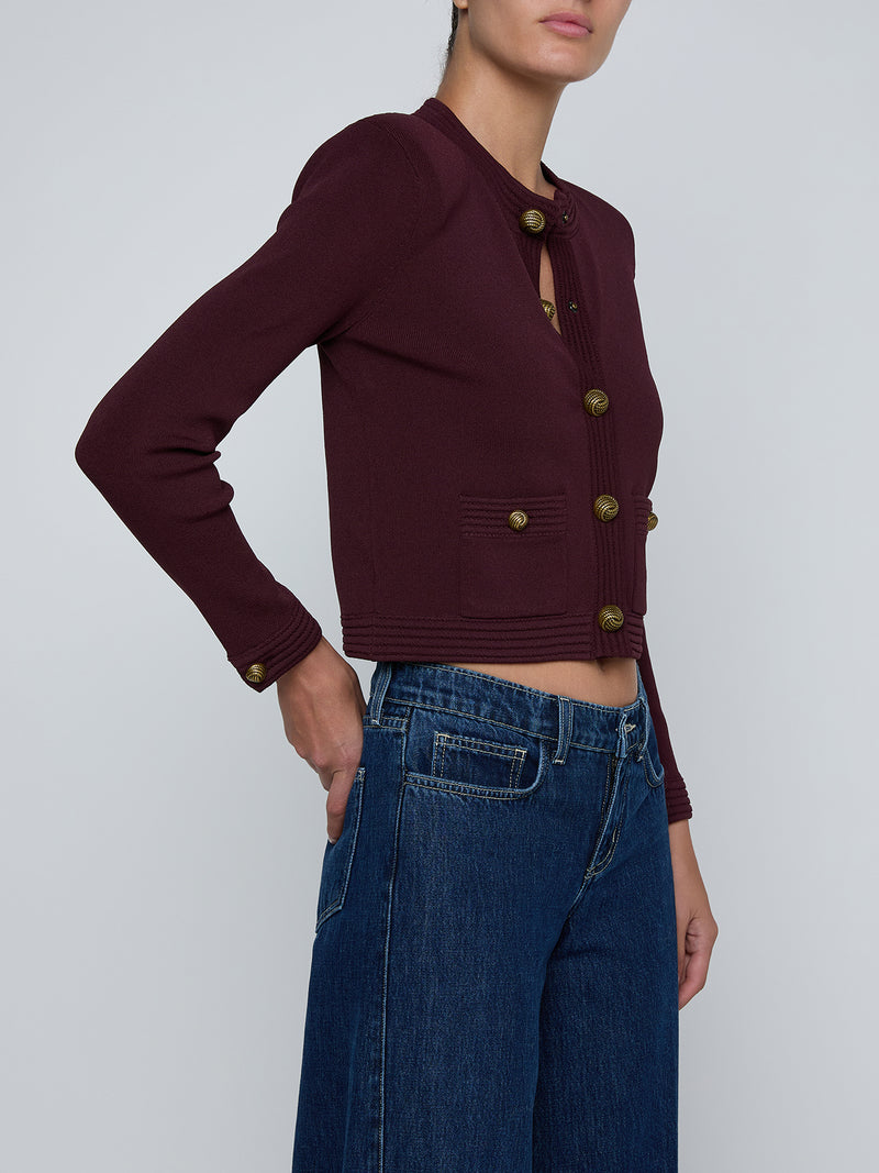 PATSY CROP CREW CARDI