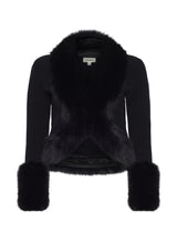 IRMA FUR COLLAR CARDI