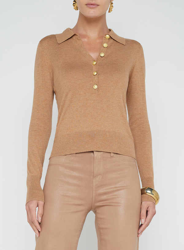 L’agence - Sterling Sweater - Chestnut/Gold