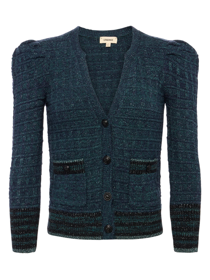 L'agence - Jenni Cardigan - Deep Teal Multi