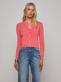 L’agence - Toulouse Cardigan - Coral Rose/Gold