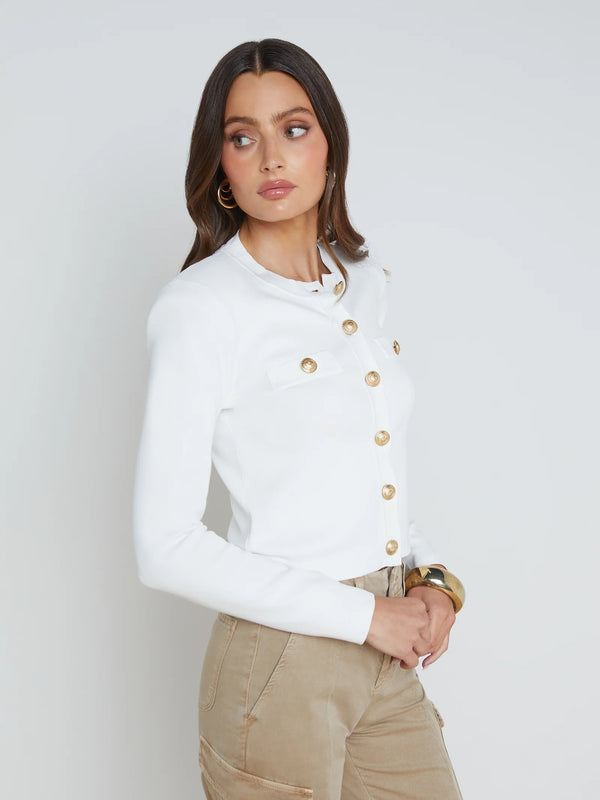 L’agence - Toulouse Cardigan - Ivory