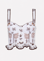 Charo Ruiz - Top Zia - White/Brown