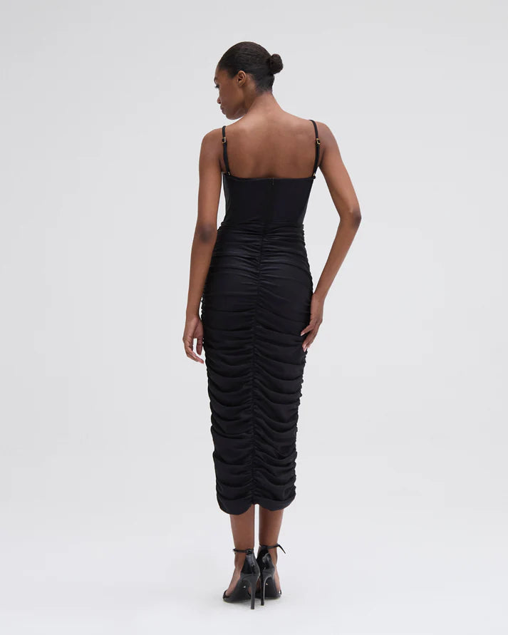 Patbo - Braided Midi Dress - Black