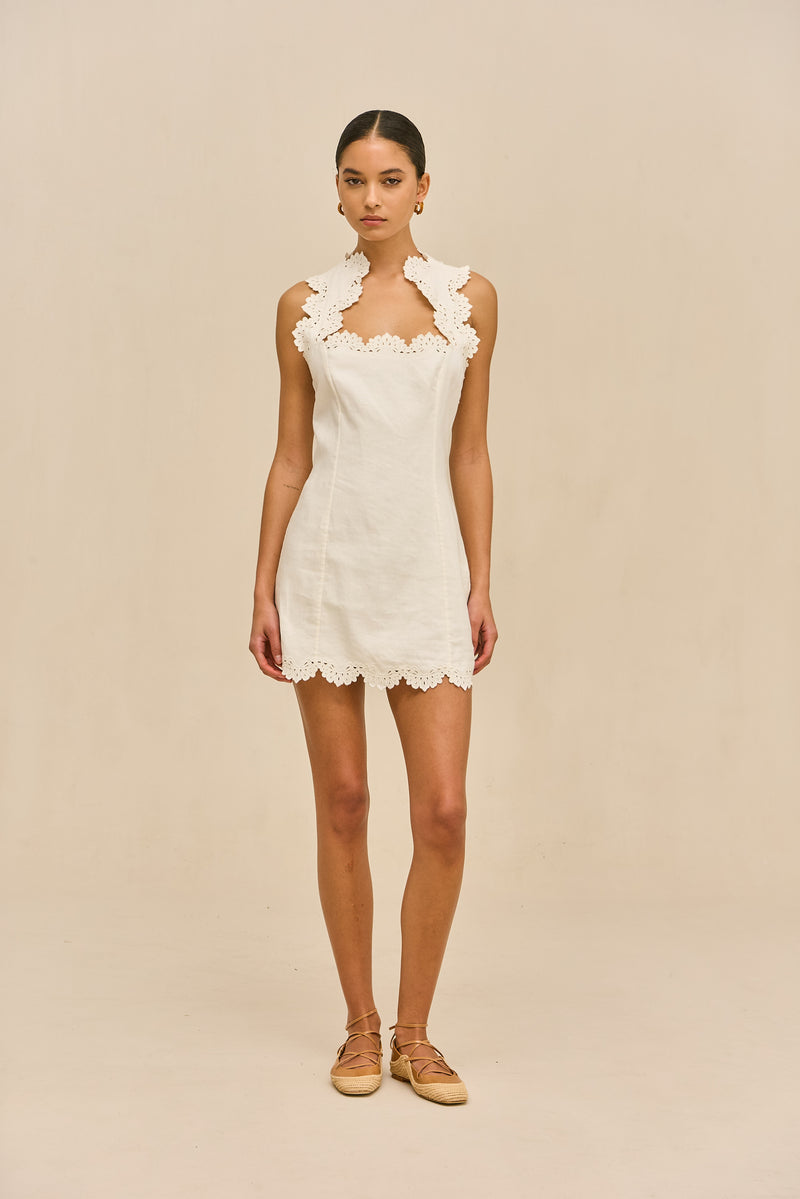 Cult Gaia Derry Dress in White